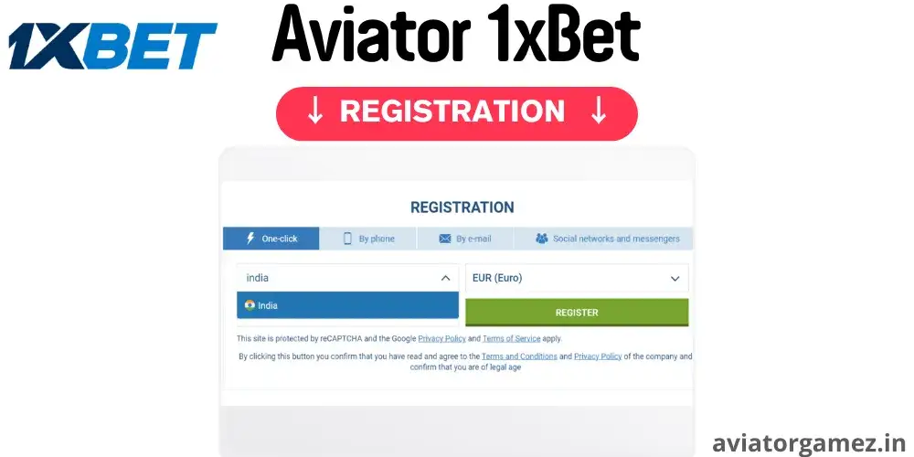 Aviator 1xbet registration